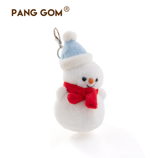 PANG GOM雪人挂件毛绒玩具冬天送礼公仔娃娃可爱钥匙扣包包挂饰