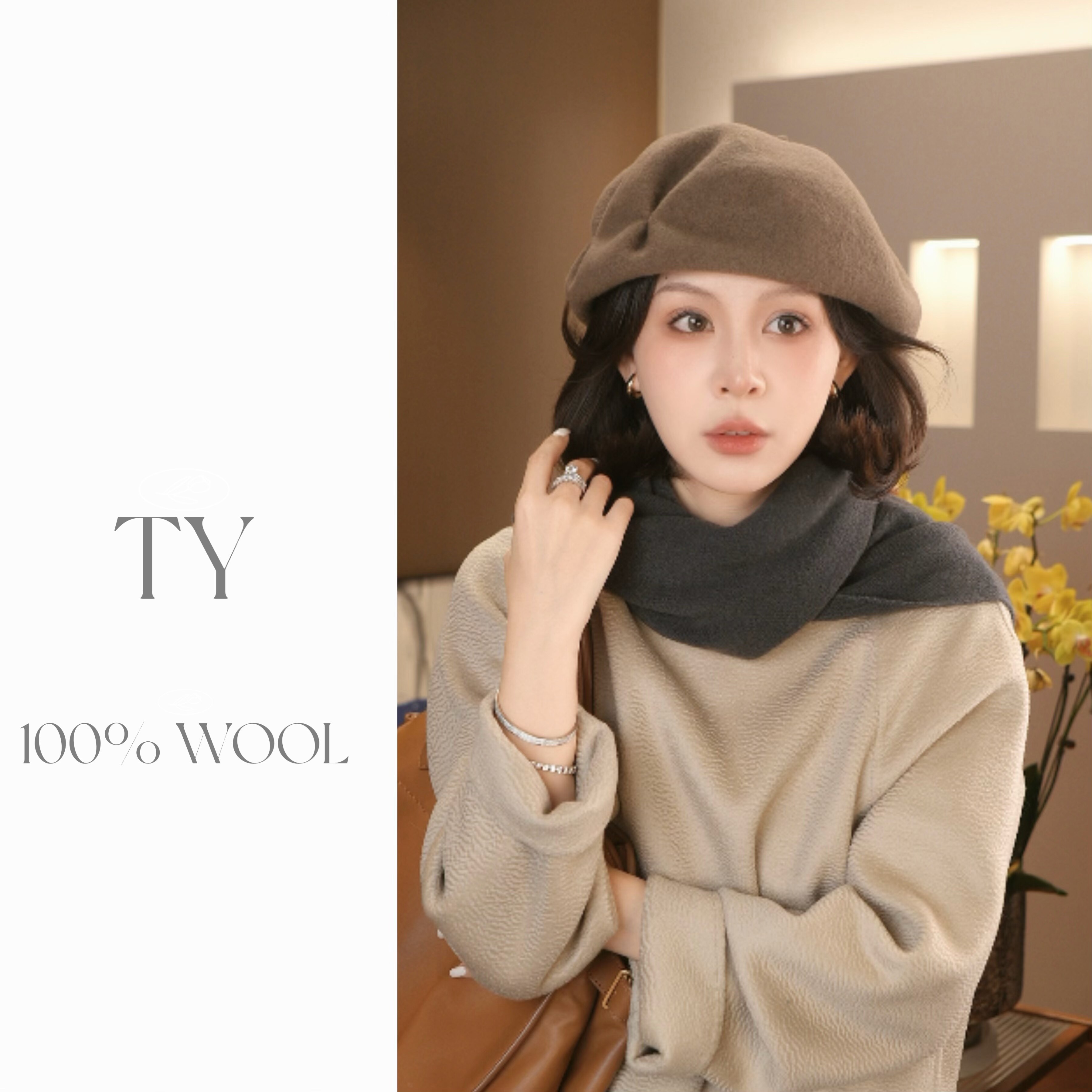 太一  “优雅过冬”褶皱纯色贝雷帽秋冬时尚百搭复古帽子女士冬天,服饰配件/皮带/帽子/围巾,帽子,淘宝优惠券,粉丝福利购,淘宝优惠卷