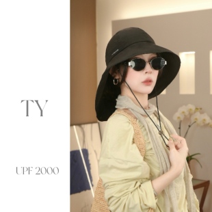 大头围太阳遮阳防晒帽夏季 渔夫帽女士2025新款 防紫外线帽子夏薄款