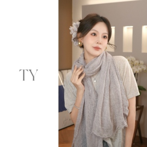 薄款长条丝巾围巾披肩两用搭配夏波点2025新款系脖高级感防晒降温