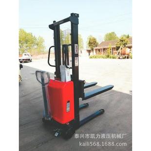 厂家直销220 卸车升降叉车 80V插电式 半电动液压堆高车装