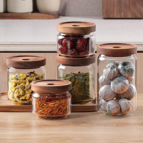 茶叶罐食品级家用玻璃密封罐