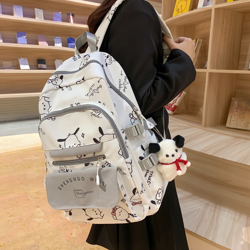 2025新款背包休闲百搭大容量女士双肩包初中高中学生书包旅行背包