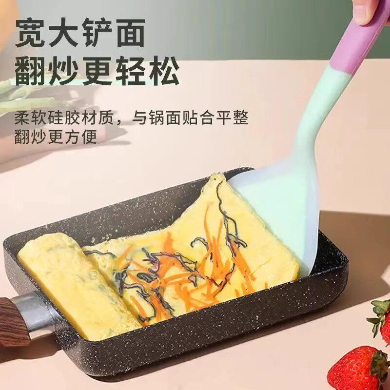 限①硅胶耐高温不粘锅烙煎饼锅铲