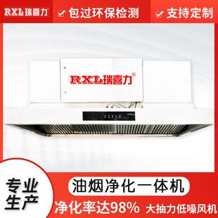 油烟净化一体机餐饮厨房酒店油烟净化处理设备 定制广东厂家烟罩式