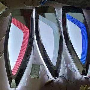 新款别克车标三维立体背发光4s店门头招牌Logo定制吸塑镀铬字