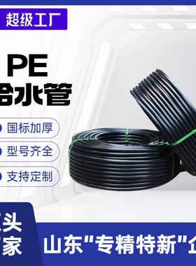 瑞德定制全新料黑色盘管自来水管4分6分一寸pe管厂家pe给水管