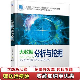 【正版图书】大数据分析与挖掘朱晓峰机械工业出版社9787111621027
