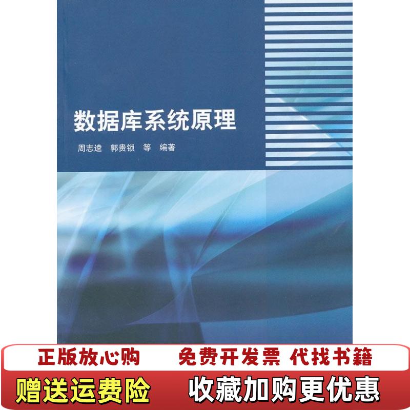 【正版图书】数据库系统原理周志逵郭贵锁 著清华大学出版社9787302186267