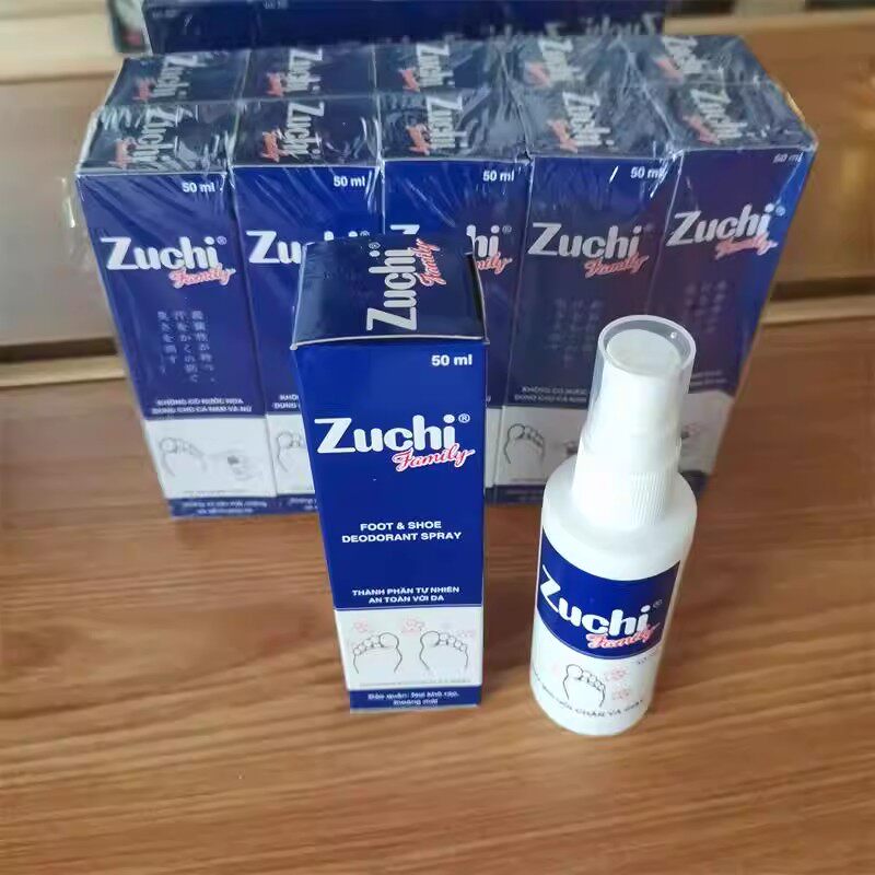 越南正品日本Zuch i清新止汗足部喷雾50ml止痒脱皮去脚汗臭气喷剂