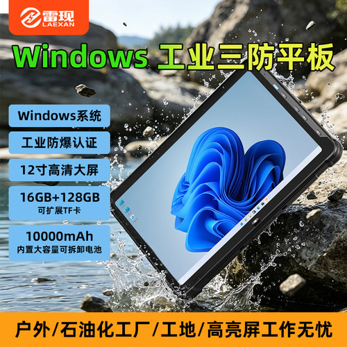雷现三防工业平板电脑防爆可拆