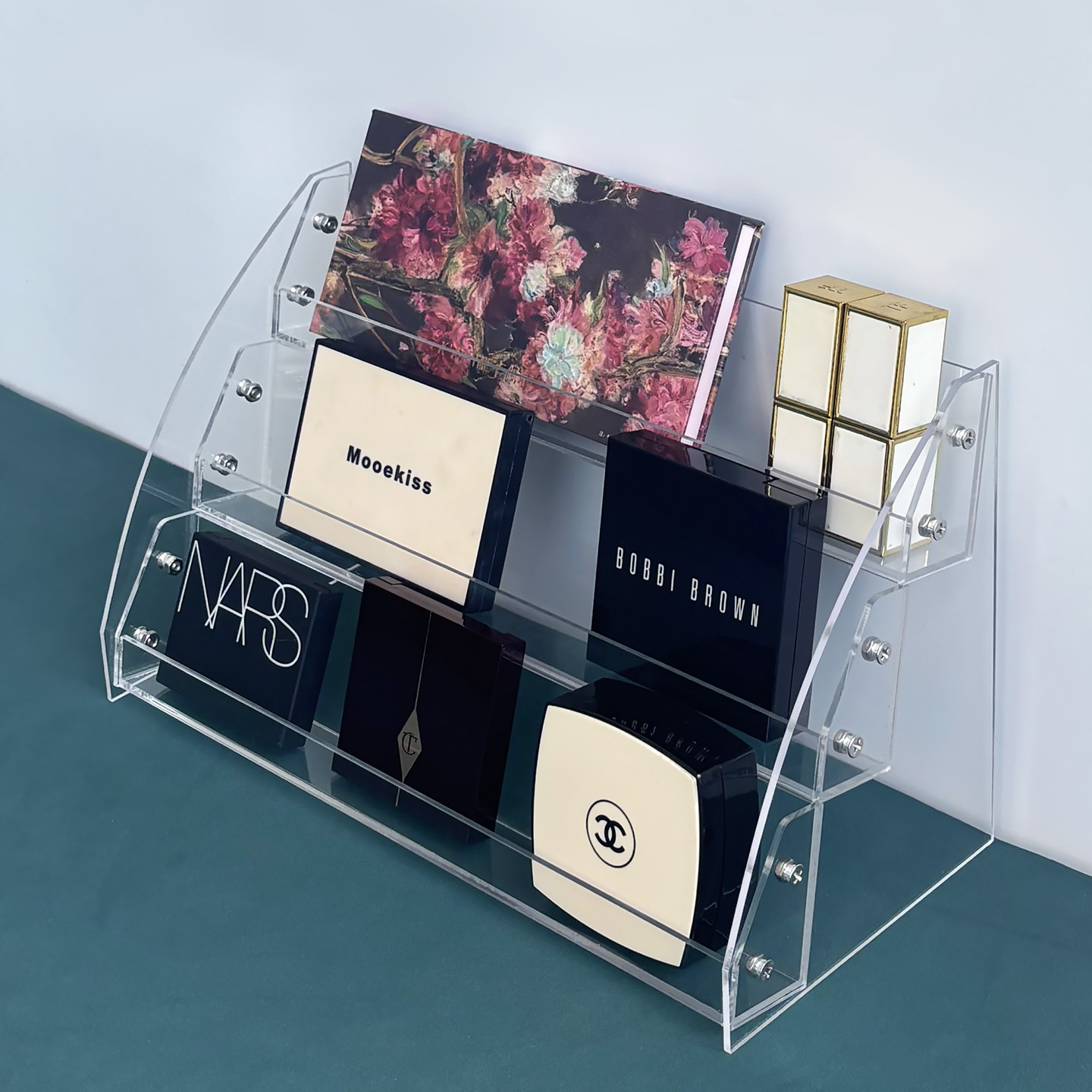 透明多层冰箱贴展示架桌面置物架