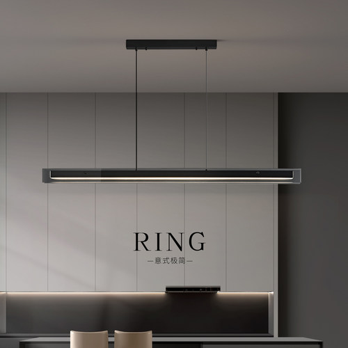 意式极简餐厅玻璃吊灯设计师新款