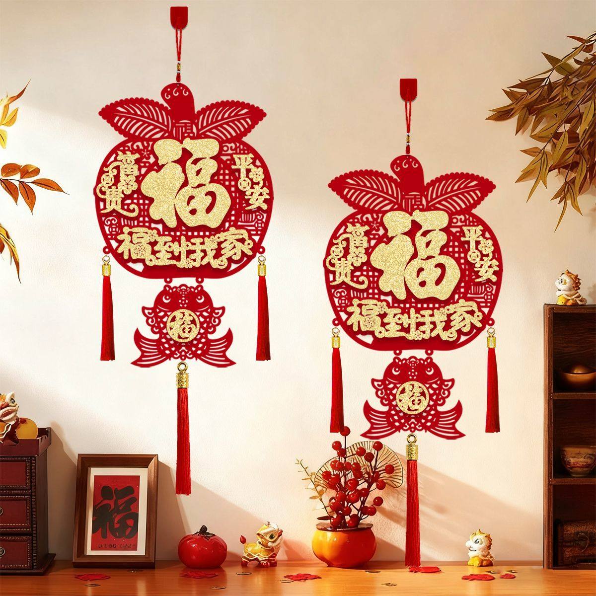 新年挂件2026新款挂饰过年春节马年福字装饰品入户门客厅氛围布置