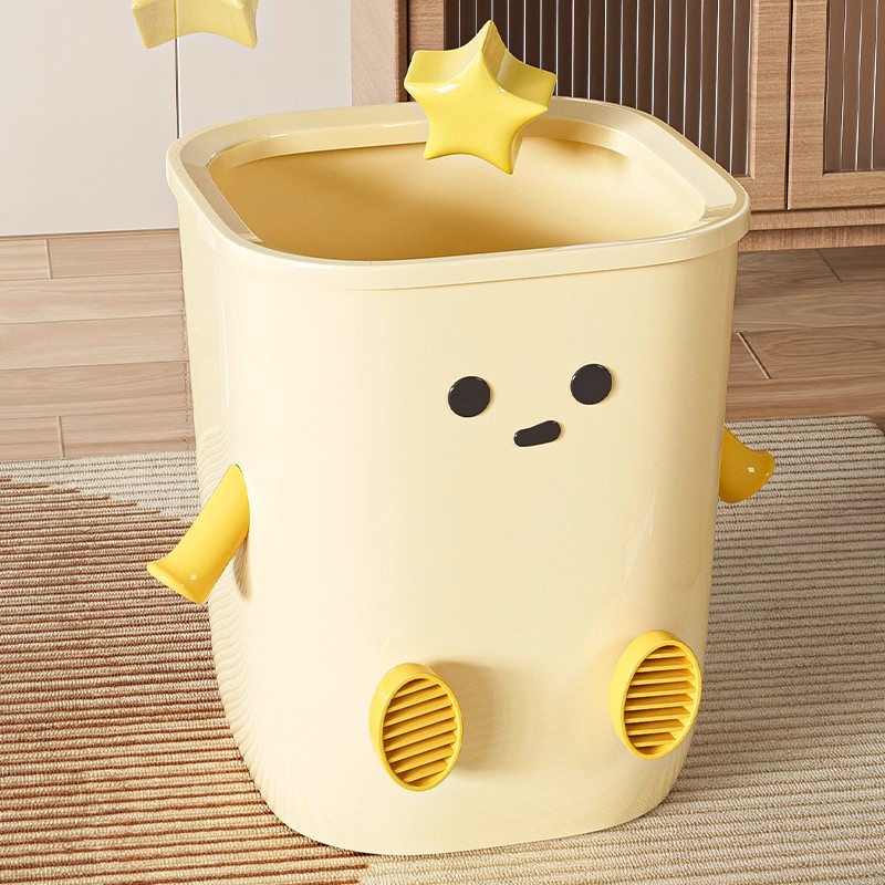 垃圾桶家用2025新款高颜值客厅卧室厨房厕所大号卡通可爱卫生间桶