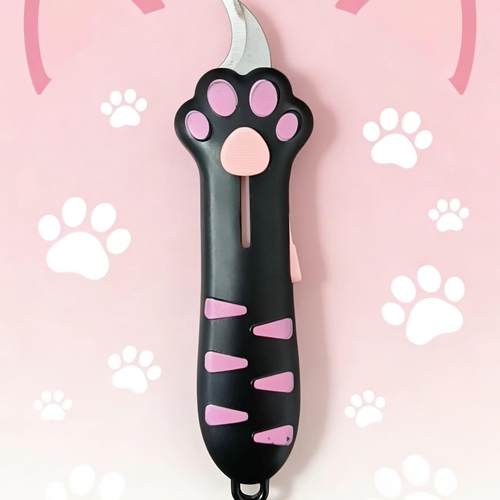 拆箱刀拆模型猫爪切切开箱刀春夏猫爪快递猜猜盒猫爪可爱礼物刀刀