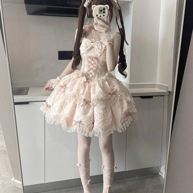 梦幻芭蕾公主Lolita繁花序曲日常lolita洋装生日洛丽塔连衣裙童话