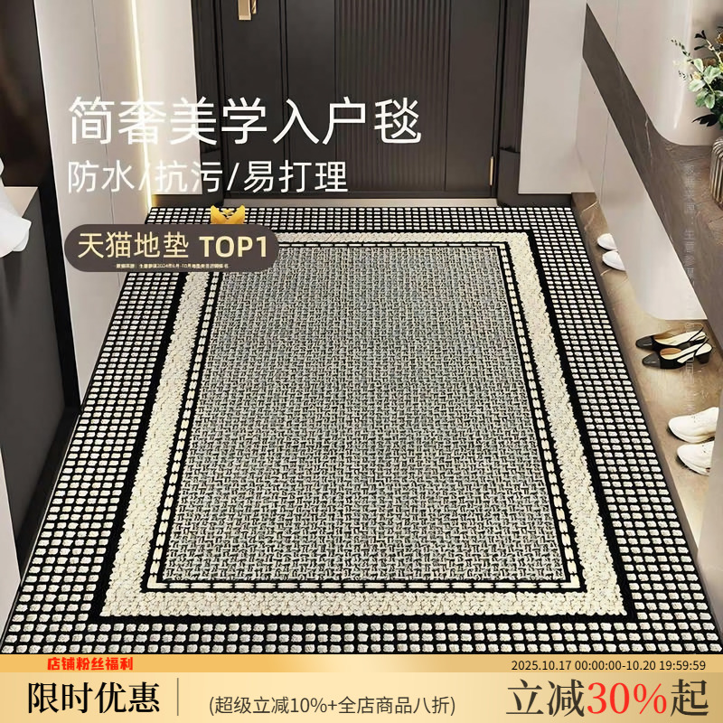 入户门地垫轻奢高级脚垫进门家用门厅地毯定制玄关防滑门外蹭脚垫