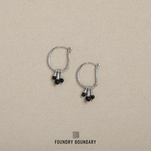FOUNDRYBOUNDARY设计师银饰耳钉