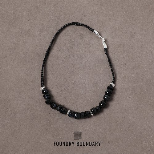 FOUNDRY BOUNDARY蓝虎眼编织项链