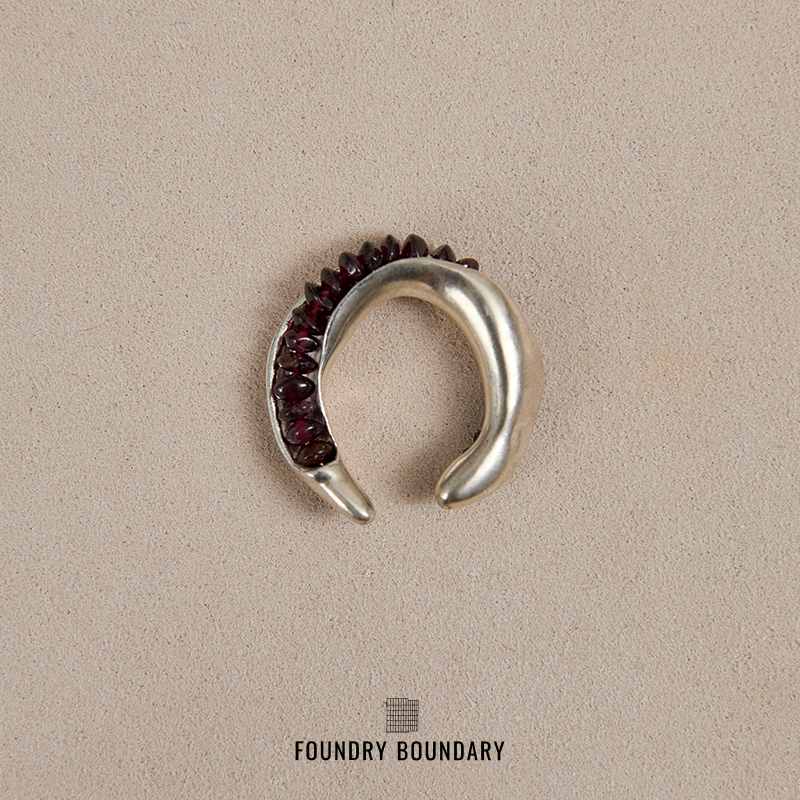 FOUNDRYBOUNDARY石榴籽串珠戒指