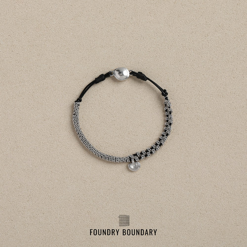 FOUNDRYBOUNDARY原创银编织手链