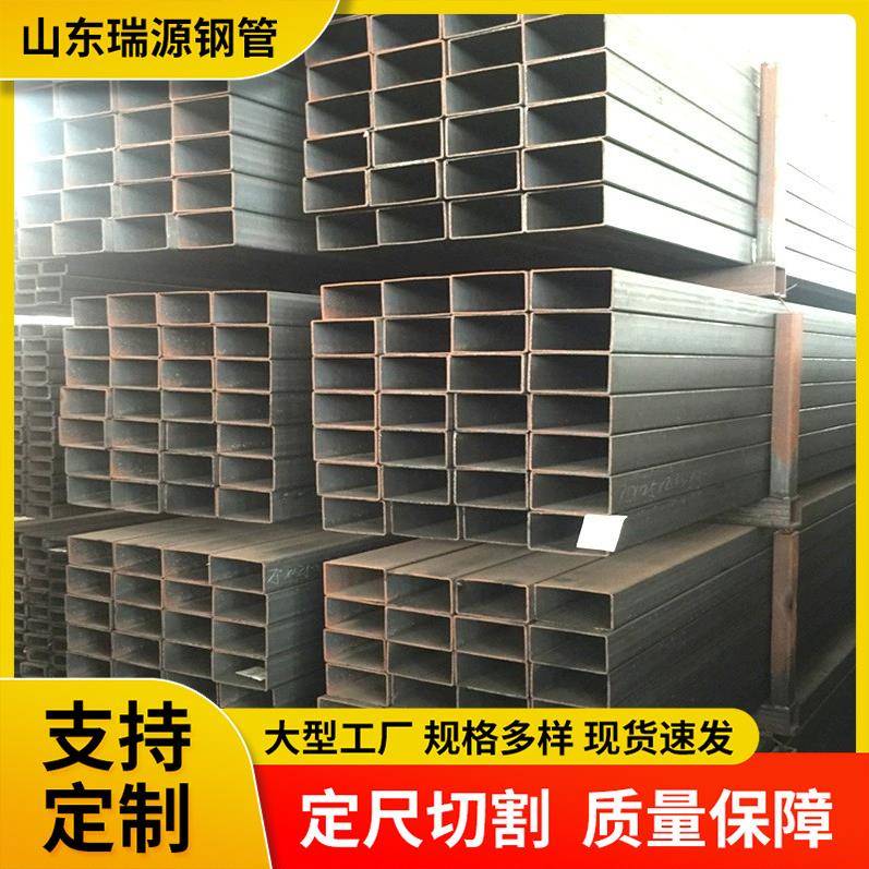 热镀锌大口径薄壁方矩管建筑钢材工程幕墙景观铁方通黑色方矩管
