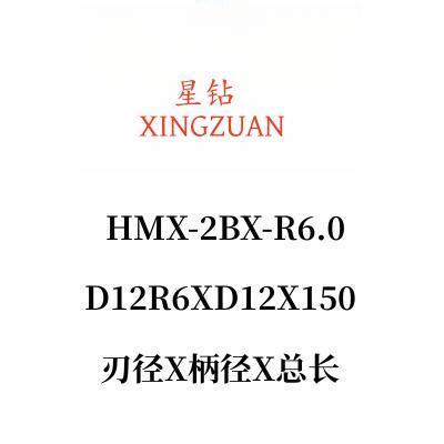 株洲钻石钨钢二刃球头铣刀65度高硬刀2刃合金立铣刀HMX-2B-R2S3 4