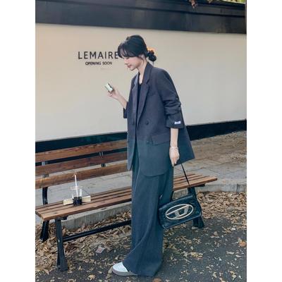 韩系西装套装女秋季2025新款高级感穿搭一整套气质休闲职业两件套