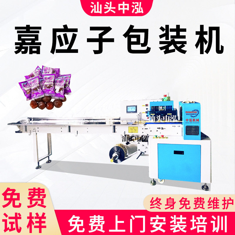 嘉应子自动包装机果脯梅子青梅阿胶蜜枣西梅蔓越莓枕式包装机