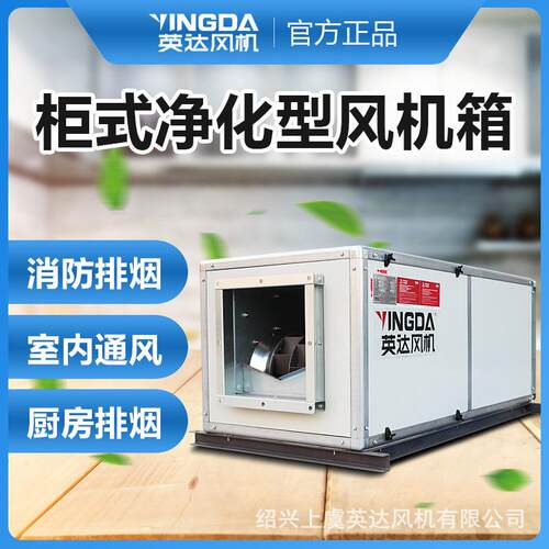 英达离心式净化型风机箱医院实验室通风换气低噪中高效过滤新风机
