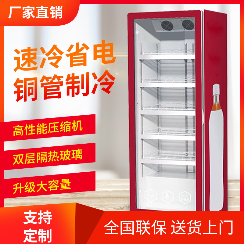 啤酒饮料柜商用保鲜展示柜蔬菜水果立式冰柜超市酒吧单双门冰柜