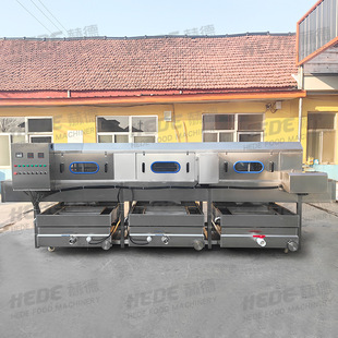 定制果蔬周转箱清洗机 全自动不锈钢洗筐机 生鲜肉食品筐清洗机