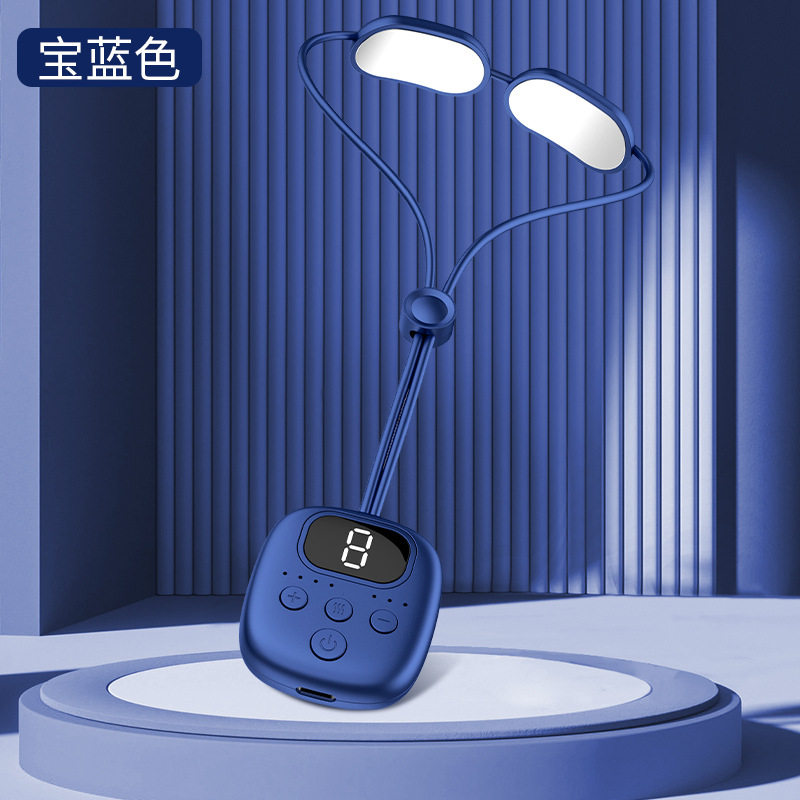 吊坠颈椎仪迷你颈部双脉冲按摩器便携式挂脖护颈仪热敷按摩仪