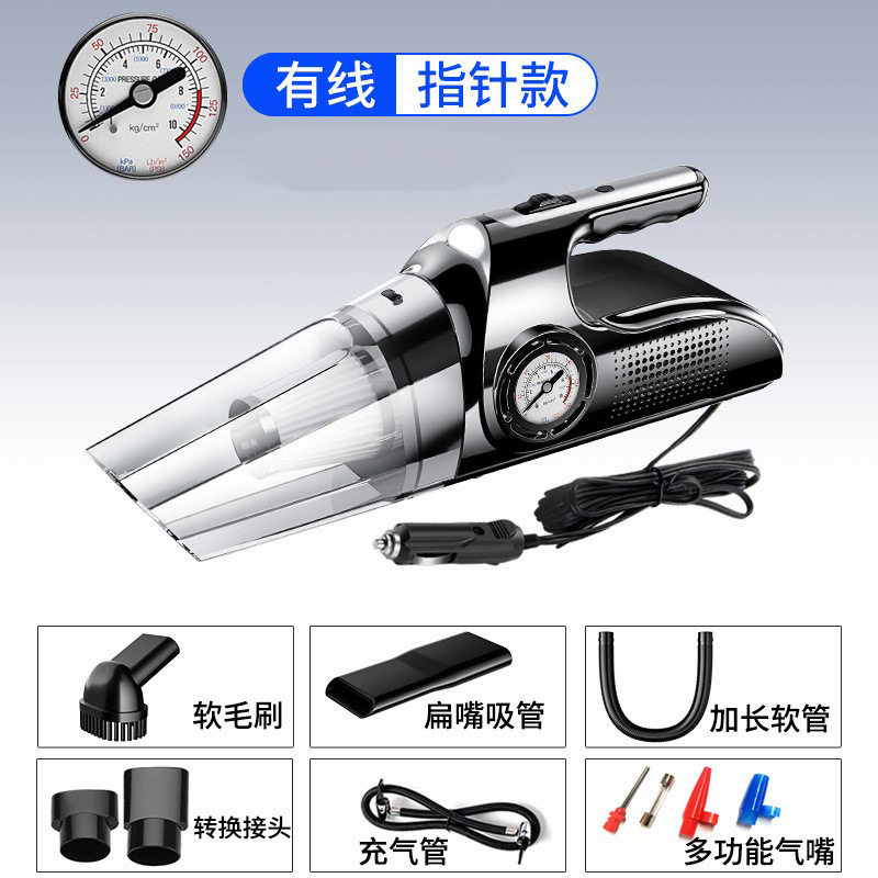车载吸尘器加充气泵一体两用机汽车用无线打气泵车家大吸力洗尘机