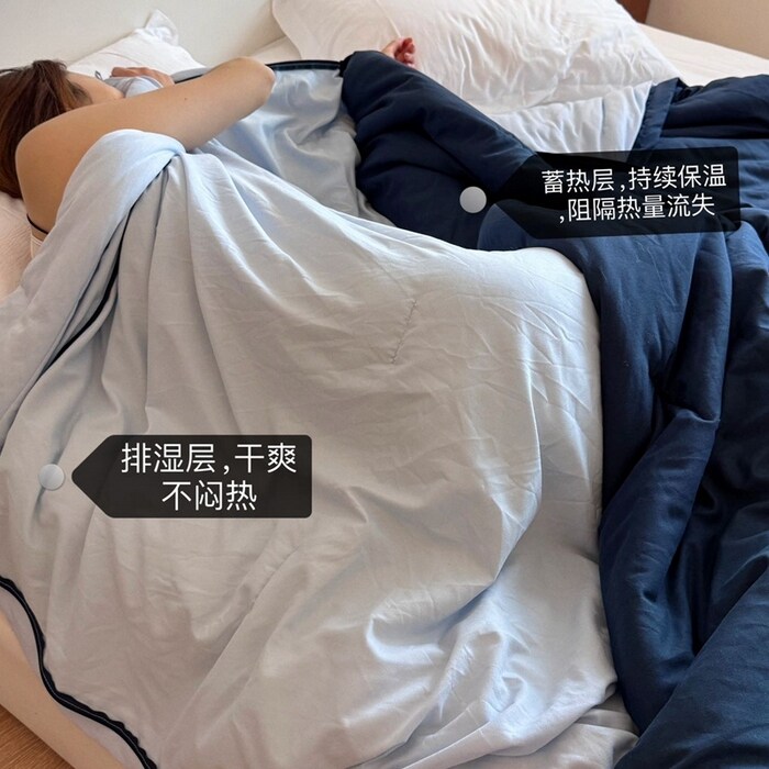 深睡被PRO可机洗双人秋冬被子母被二合一拉链款春秋被芯四季通用