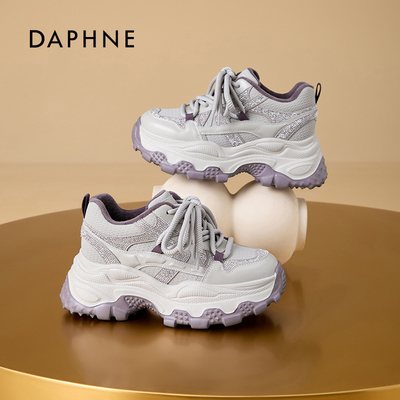 达芙妮秋冬新款增高老爹鞋