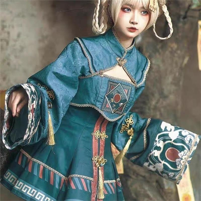小僵尸汉服Lolita万圣节服装角色扮演cosHplay装洛丽塔日常连衣裙