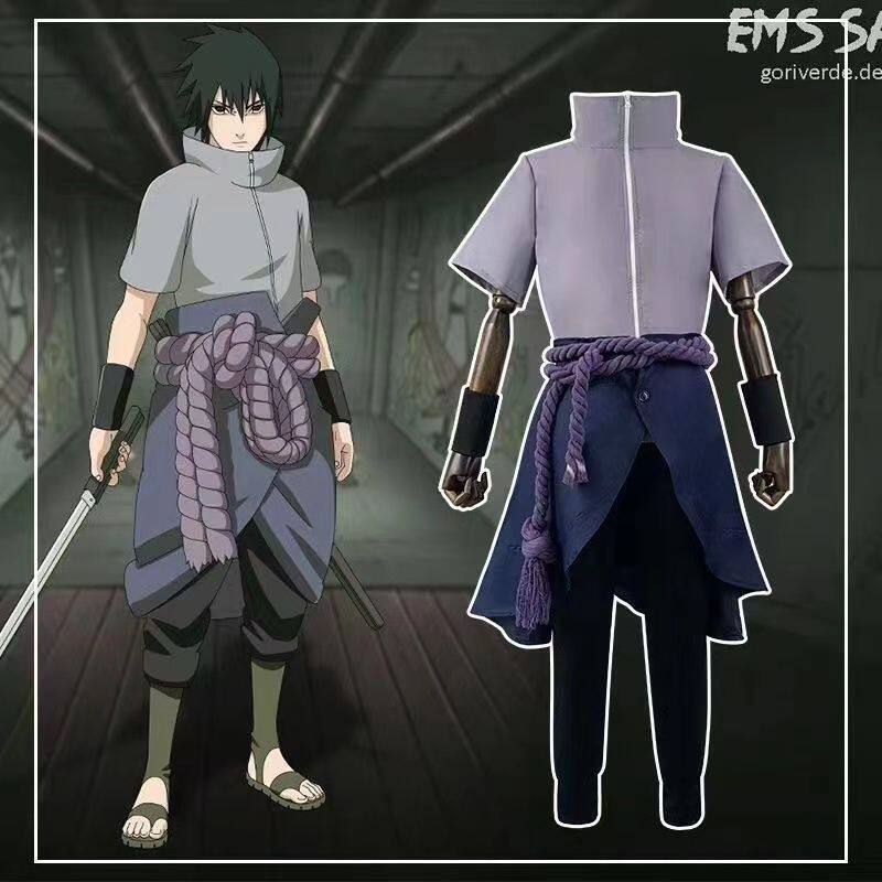 万圣节服装火影忍者疾风传宇智波佐助cos服全套cosplay服角色扮演