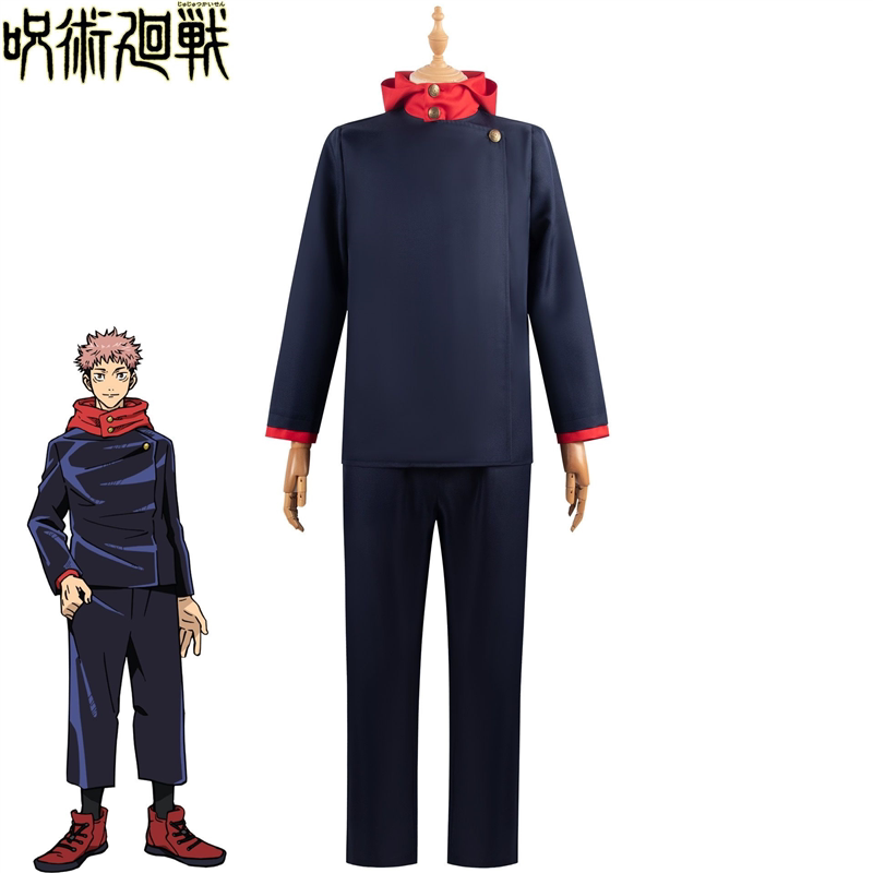 咒术回战衣服 cos服虎杖悠仁钉崎 野蔷薇 狗卷棘 cos动漫现货套装
