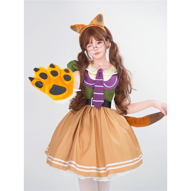 疯狂动物城尼克狐狸朱迪cos成人服装万圣节cosplay表演出服装