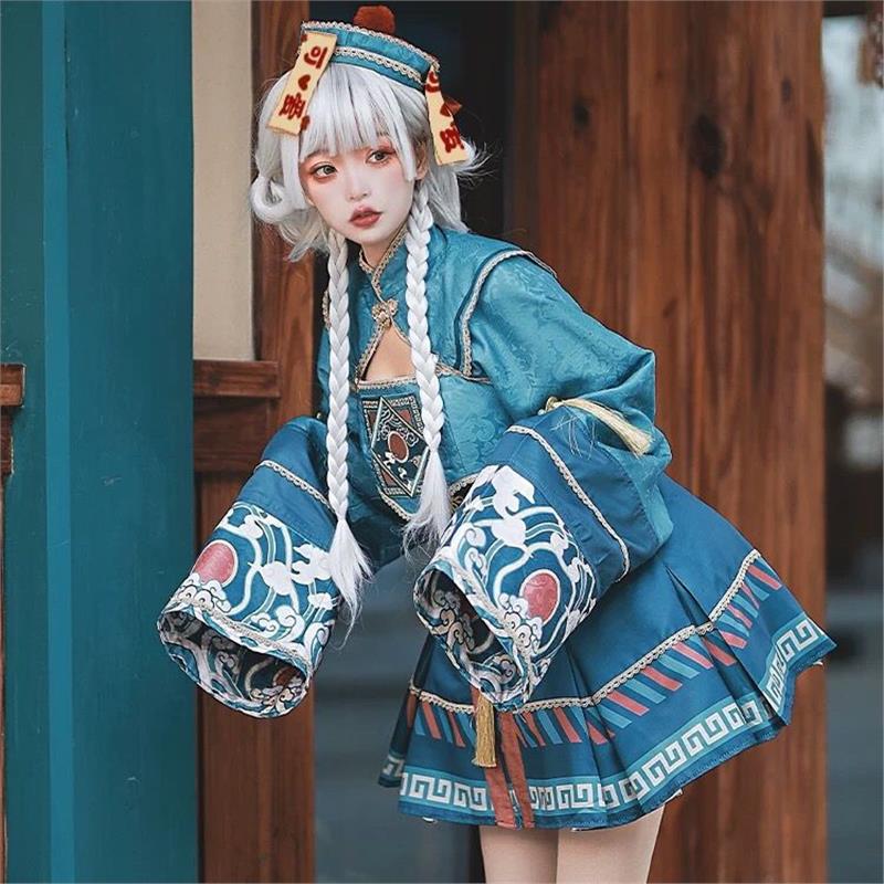 小僵尸Lolita万圣节服装角色扮演cosplay女装洛丽塔日常连衣裙