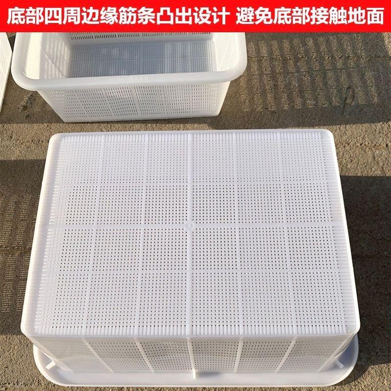 特大洗菜篮加密塑胶篮子加厚长方形收纳筐厨房沥水篮洗菜篮水果篮