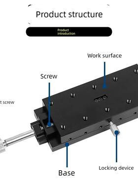 XFHT60/90手动位移滑台X轴E-EIK01-4060/E-EIK02-4060/4090燕尾槽