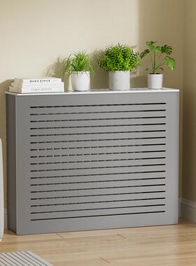 灰色分水器遮挡柜暖气管装饰美化地暖分水器遮挡罩暖气片遮丑神器