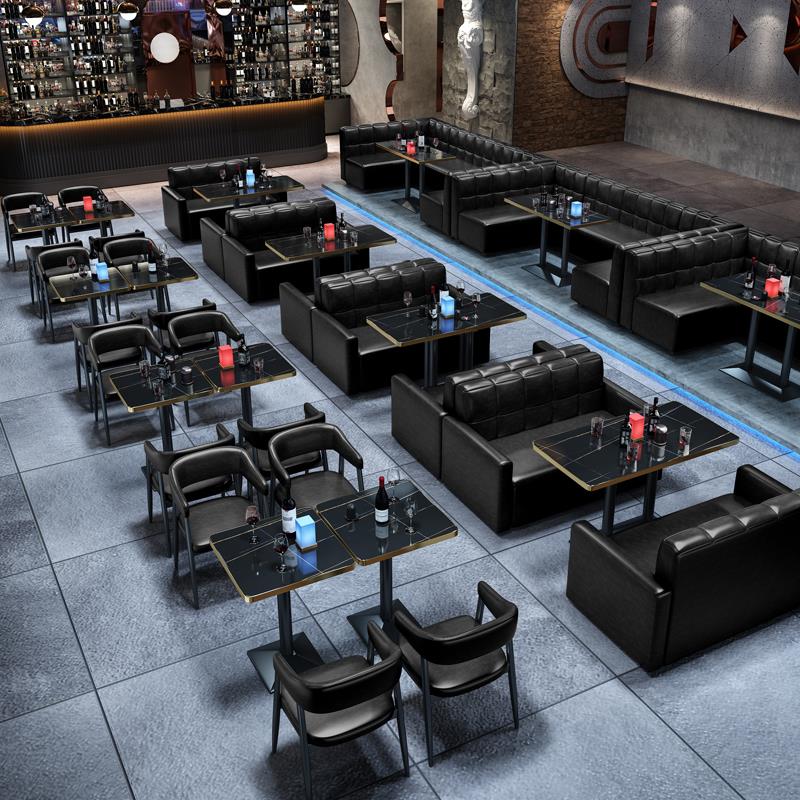 咖啡厅桌椅组合主题西餐厅酒吧清吧桌椅甜品奶茶店小吃店卡座沙发