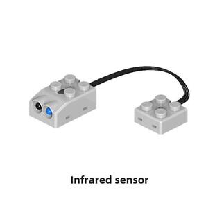 红外距离传感器电机编程猫电机机器人配件Moc积木主控制编程中心