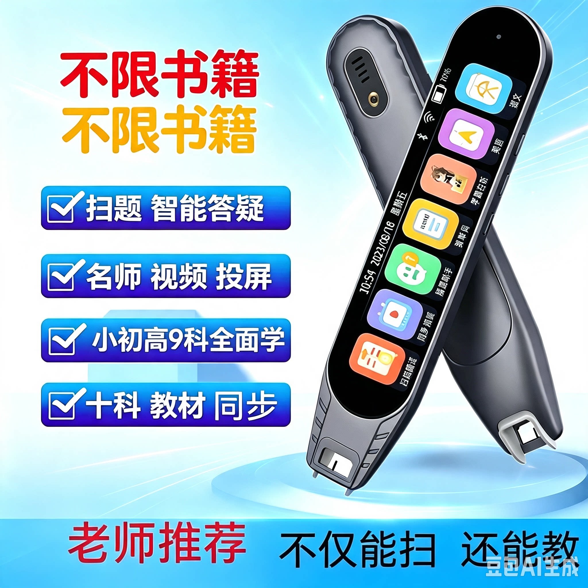 笔博士离线智能英语点读笔万能通用小初高翻译笔学生专用款词典笔