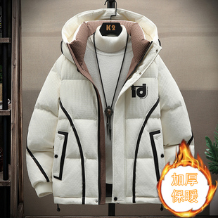 潮牌羽绒棉服男冬季高级感痞帅加厚棉衣帅气青少年男装棉袄子外套