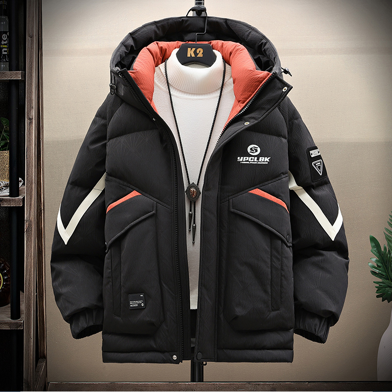 初高中学生棉衣外套男款冬季美式加厚防寒羽绒棉服青少年大童棉袄